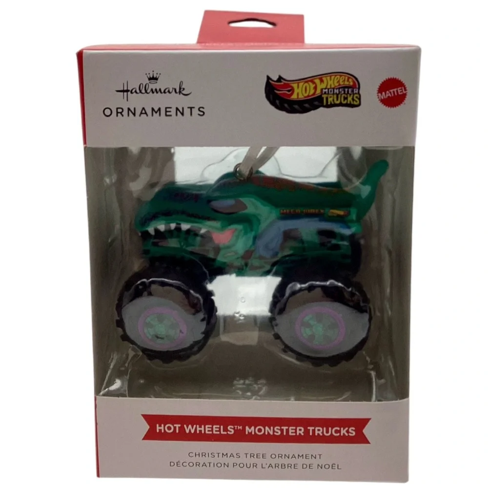Hallmark Mattel Hot Wheels Monster Trucks “Mega-Wrex” Christmas Ornament (NWT)